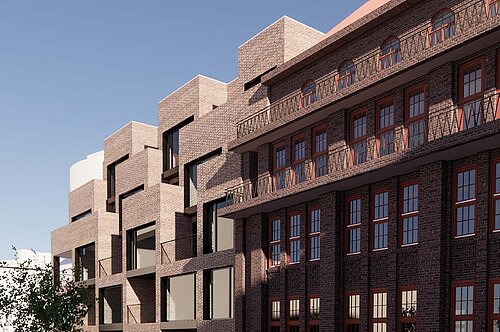 Quartier am Baumwall Visualisierung Perspektive