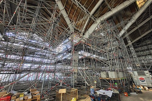 Deichtorhalle Süd Baustelle Halle innen