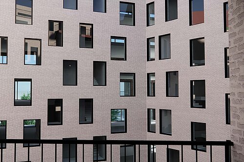 Quartier am Baumwall Visualisierung Ansicht Innenhof