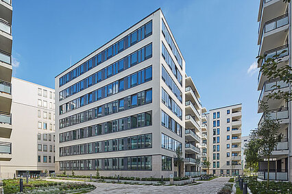 Alstercampus Perspektive Wohngebäudekomplex