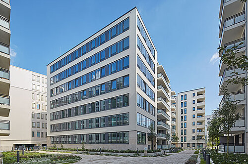 Alstercampus Perspektive Wohngebäudekomplex