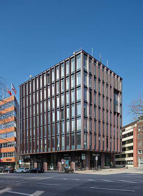 Domstraße Perspektive Eckgebäude