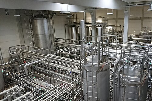 Carlsberg Brauerei Produktionshalle innen